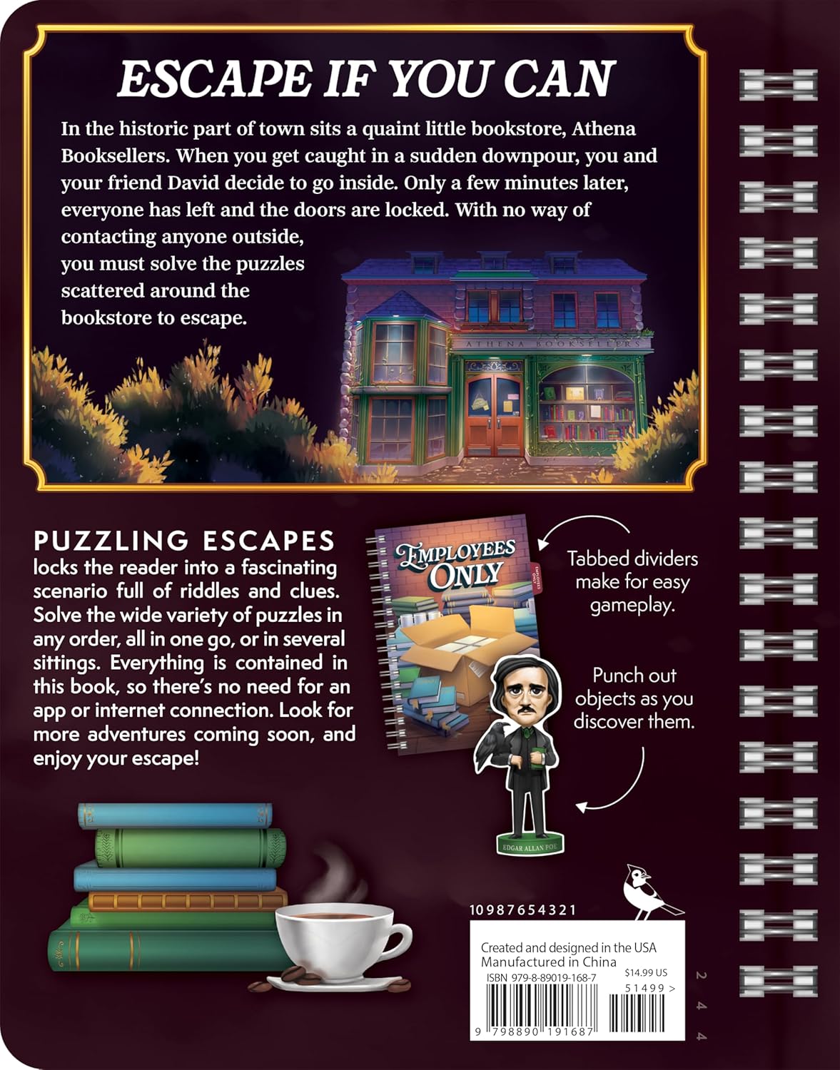 Puzzling Escapes Trapped In The Bookstore by Martin. Beth; Ruediger. Keri 20 9798890191687_7