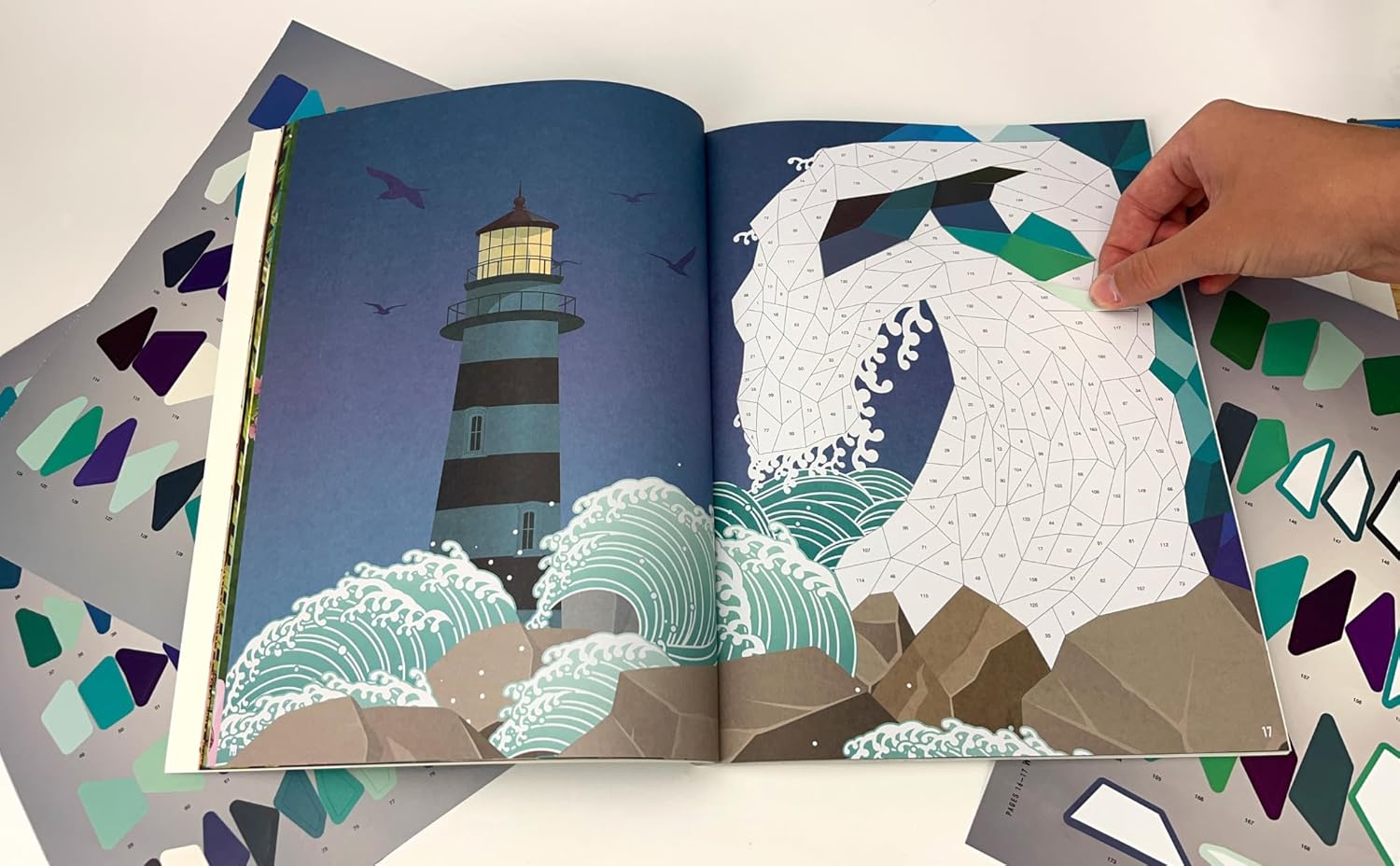 Sticker By Number Nature by Parragon Books 20 9798890191748_3