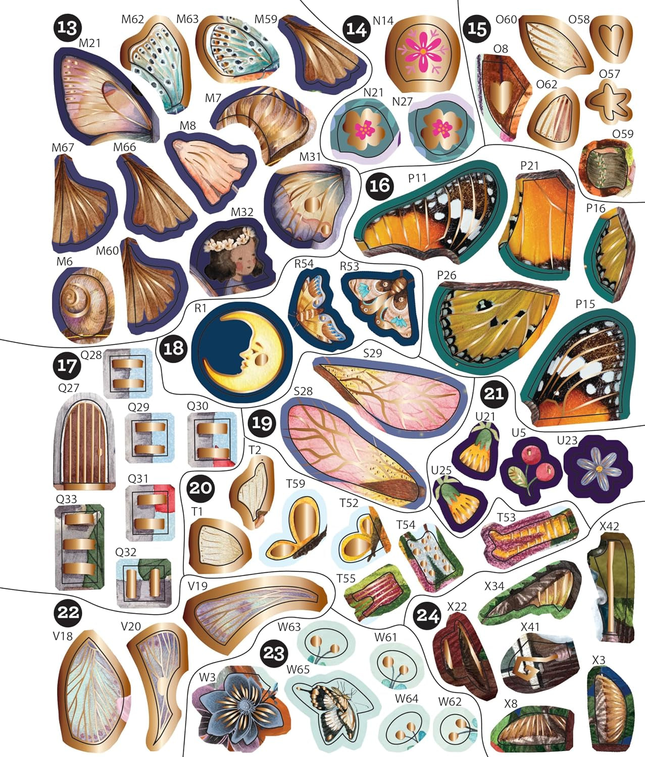 Sticker By Number: Whimsical World by Brain Games 20 9798897460373_5