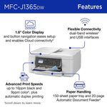 Brother Inkvestment 1365 Wireless Color Inkjet Printer 40 992-869_2