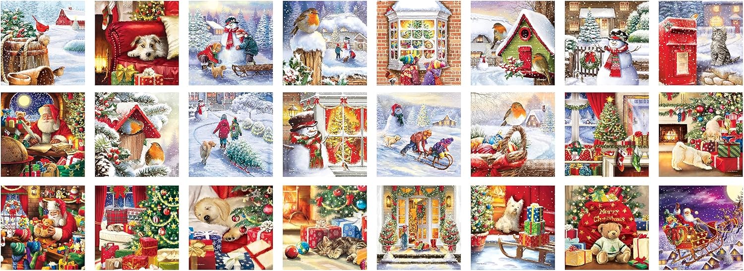 Christams Memories Advent Calendar 24 (50 Pc) Jigsaw Puzzles - Treadwell. Simon 9924-5810_2