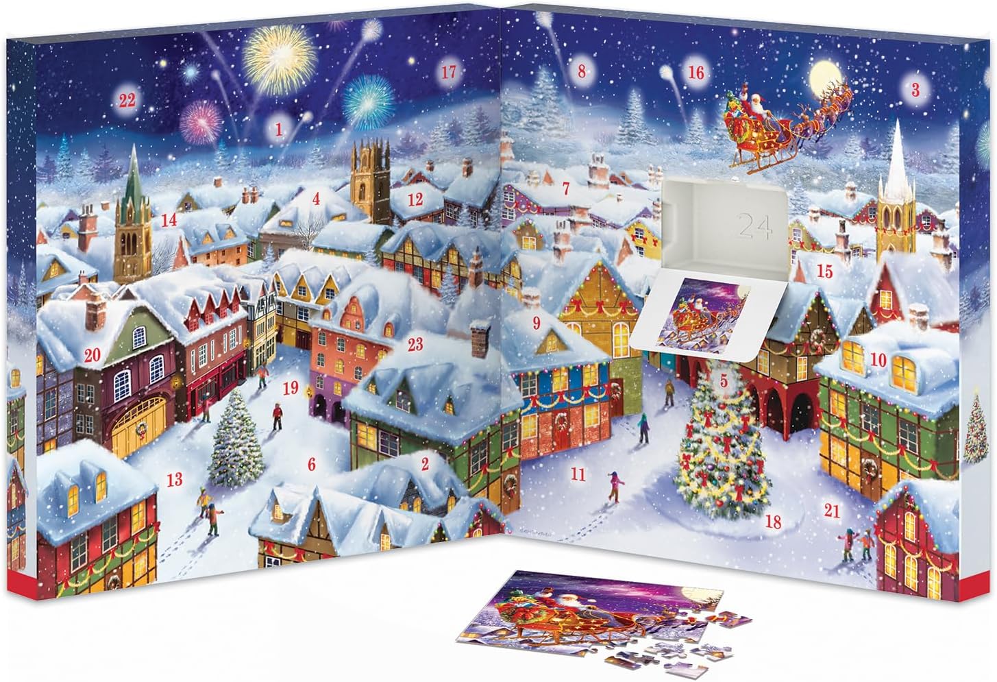 Christams Memories Advent Calendar 24 (50 Pc) Jigsaw Puzzles - Treadwell. Simon 9924-5810_3