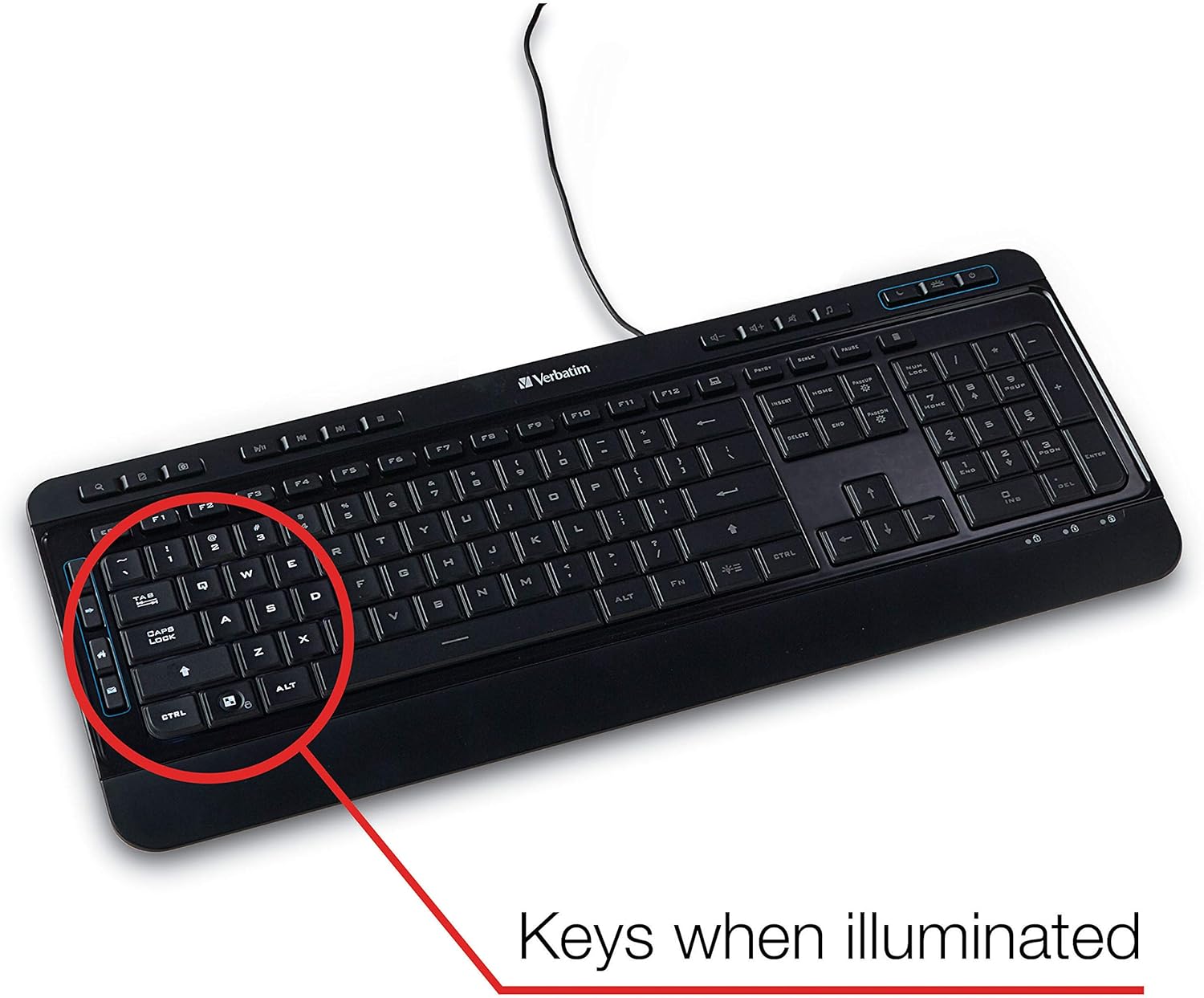 Illuminated Wired Keyboard 996-454_1