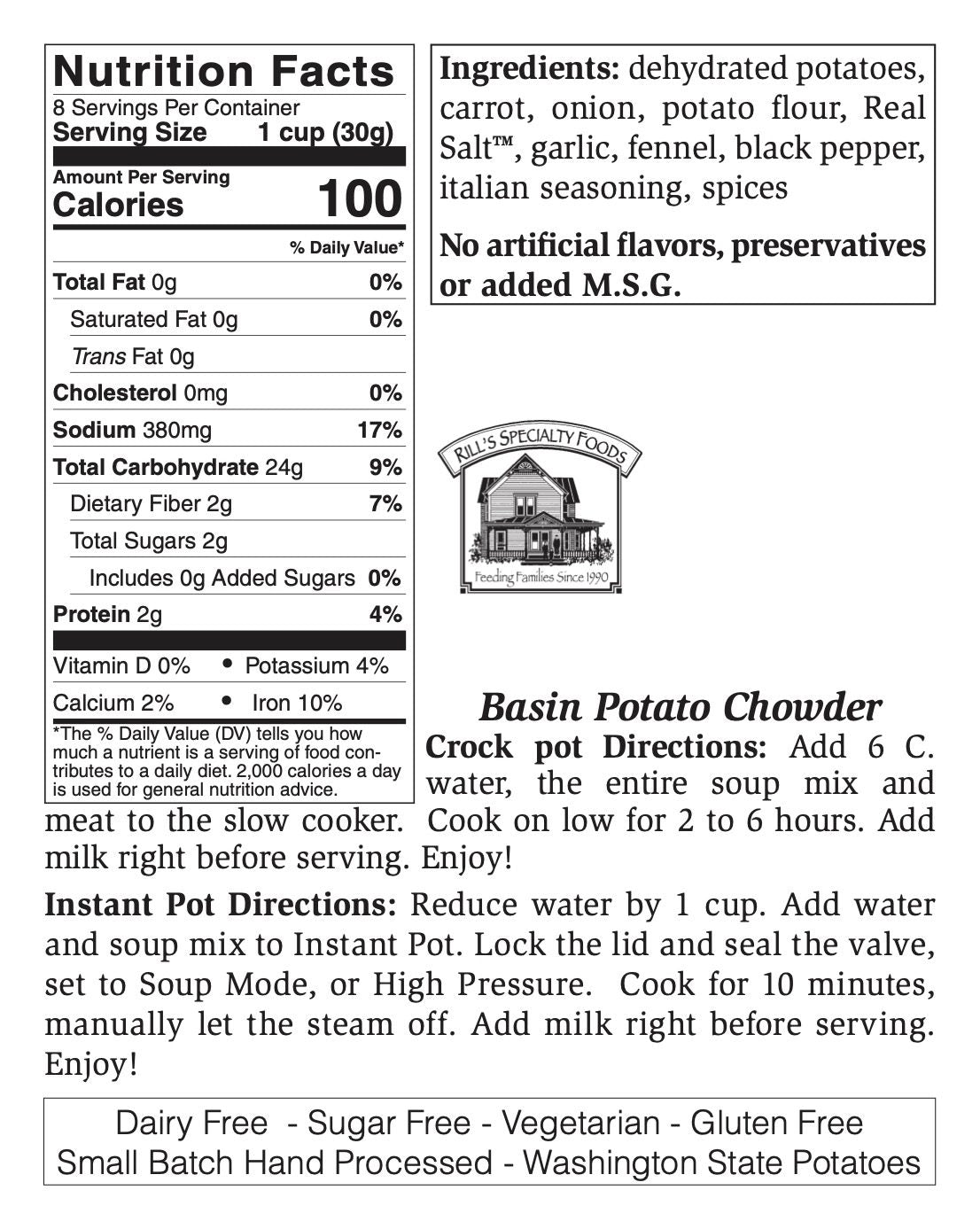 Basin Potato Chowder - Large AD-17315_3