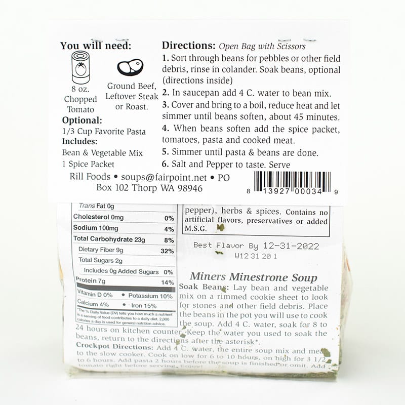 Miner's Minestrone Soup -Small AD-17353_2