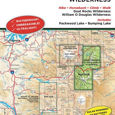 Gt Goat Rocks - 303S Williams O Douglas Wilderness Green Trails Map AD-18191_a2c90e30-ae28-435c-b326-eaca7d6f2f10