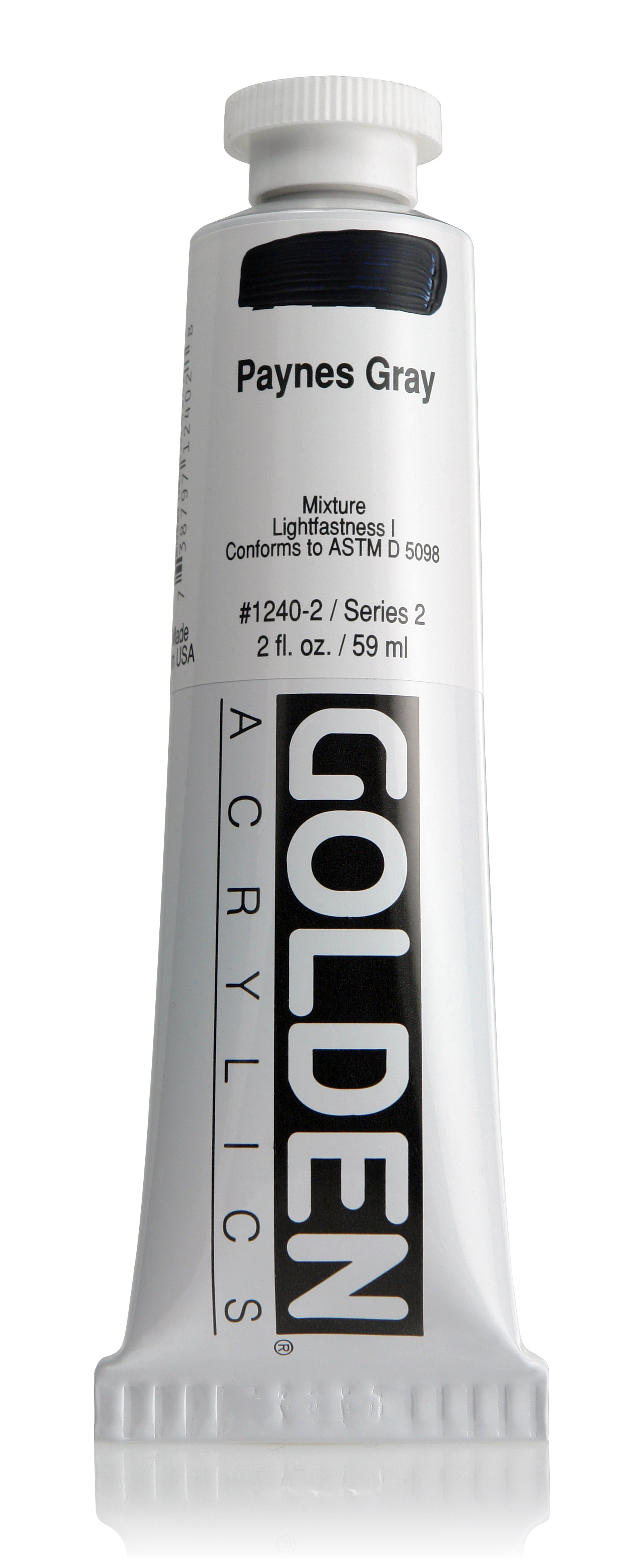 Golden Heavy Body Acrylic Paynes Gray 2 Oz Arts & Crafts AD-18382_07f840e4-30a5-4c74-a11d-65d7785ff6eb