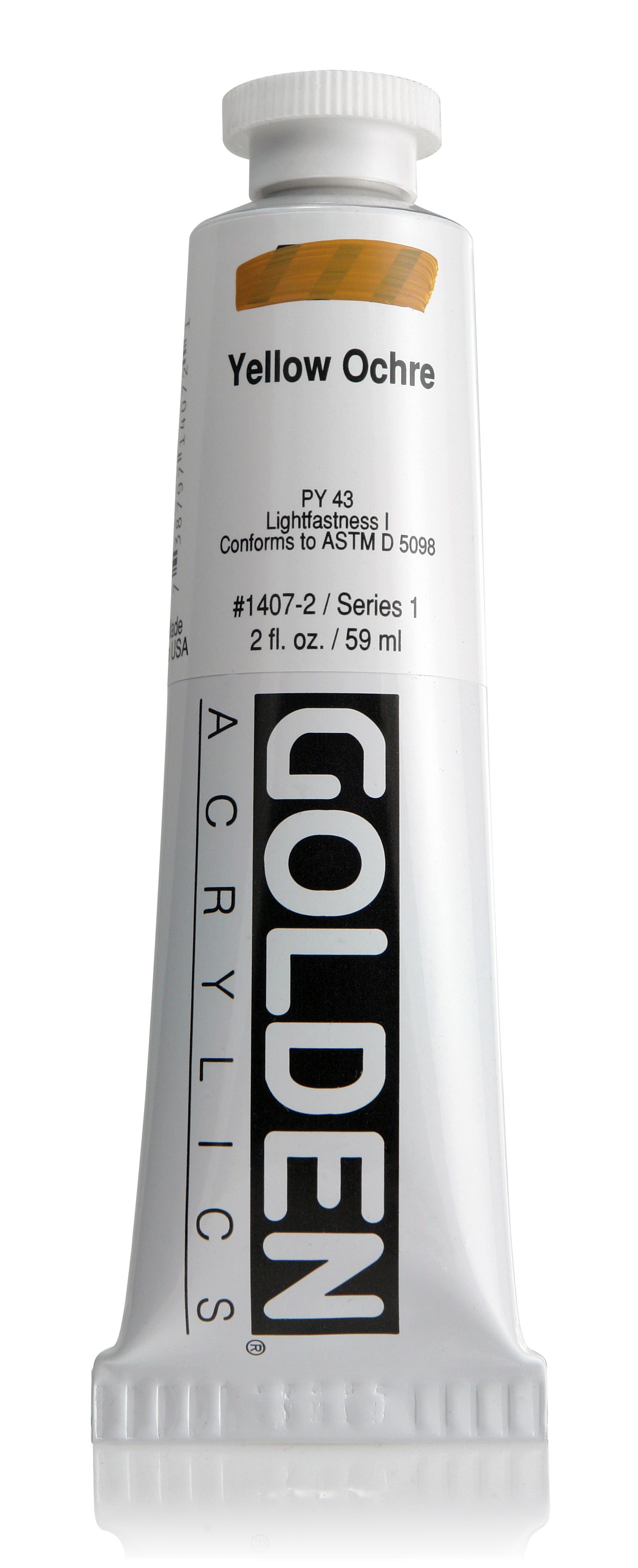 Golden Heavy Body Acrylic Yellow Ochre 2 Oz Arts & Crafts AD-18408_41a8398f-d953-43c0-8338-96bdadf4e4f9