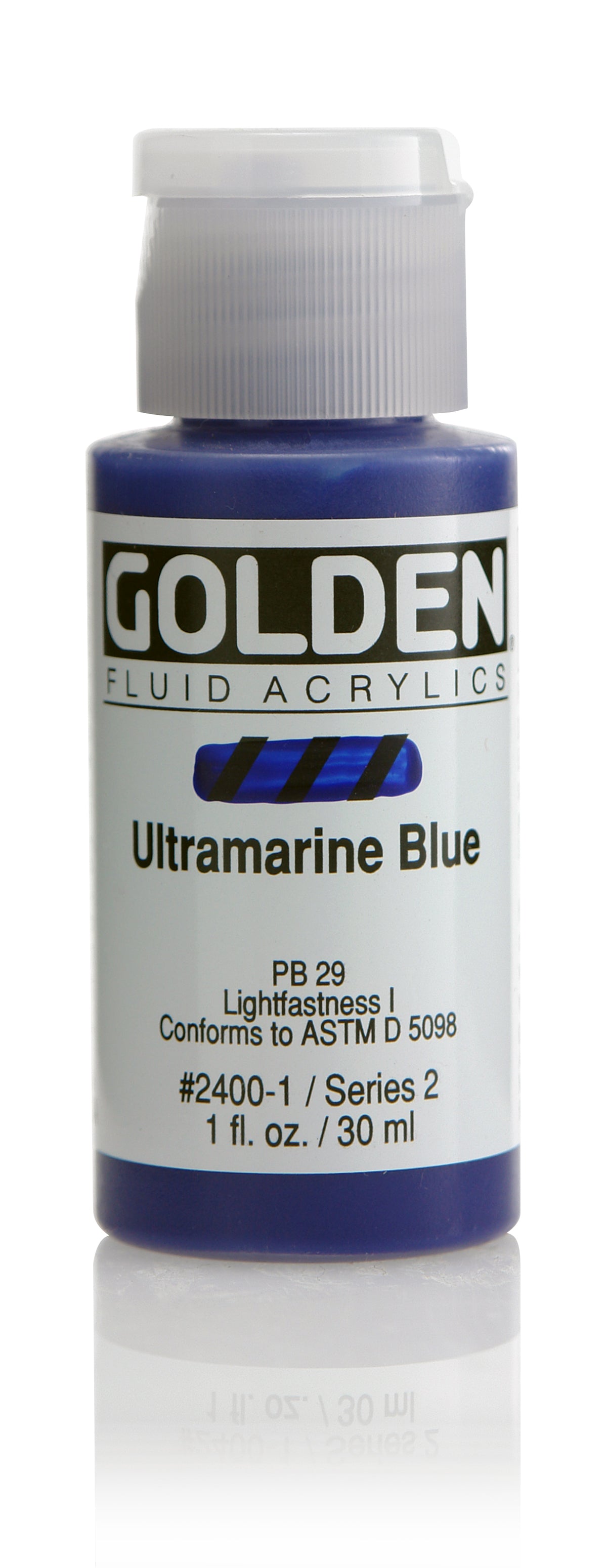 Golden Fluid Acrylic Ultra Blue 1 Oz Arts & Crafts AD-18477_d9a238ad-3424-4662-93c4-d2a9def67ca1
