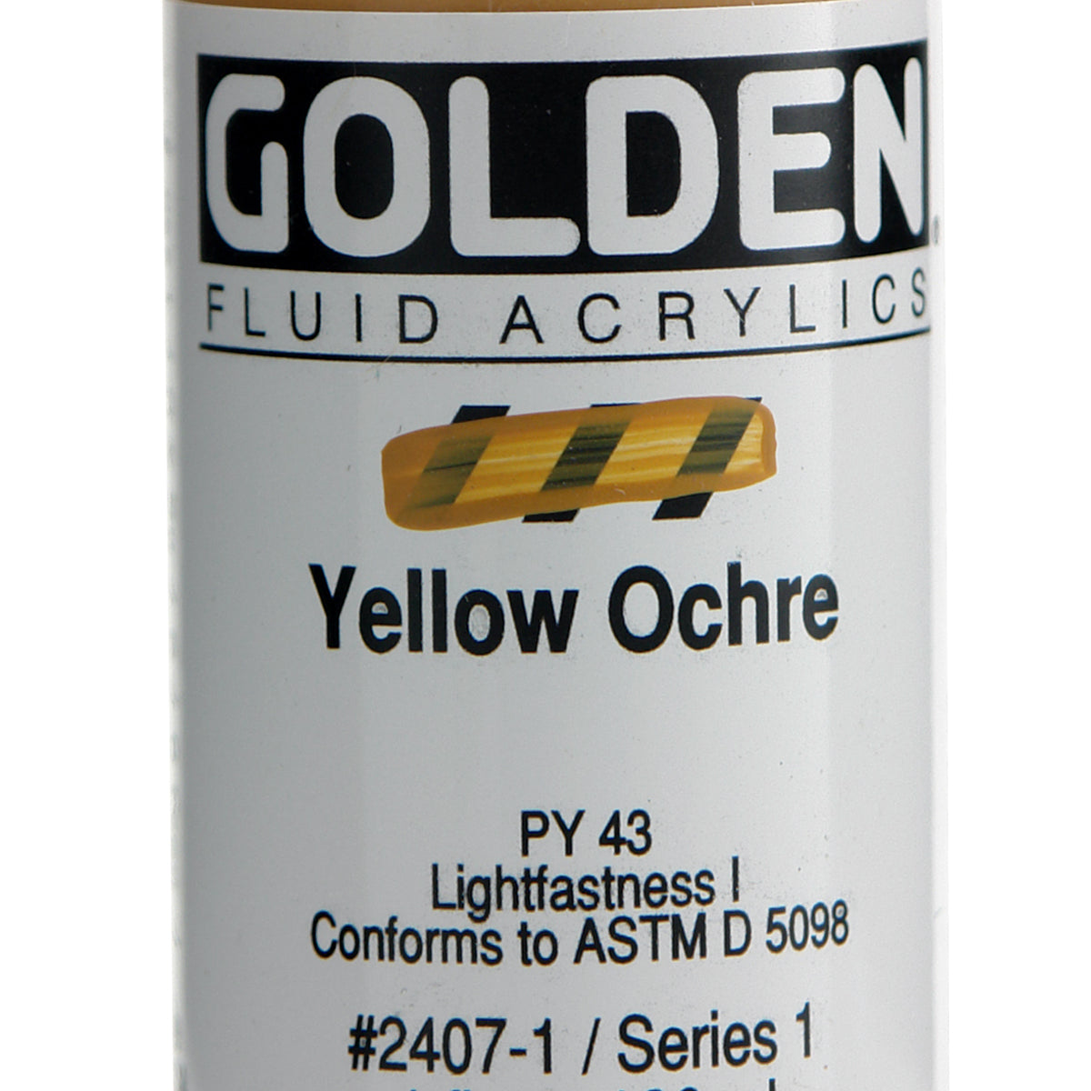 Fluid Acrylic Paint Yellow Ow Ochre 1Oz Arts & Crafts AD-18481_bdab1de5-aa06-47c3-a36f-53a61c9a5f47