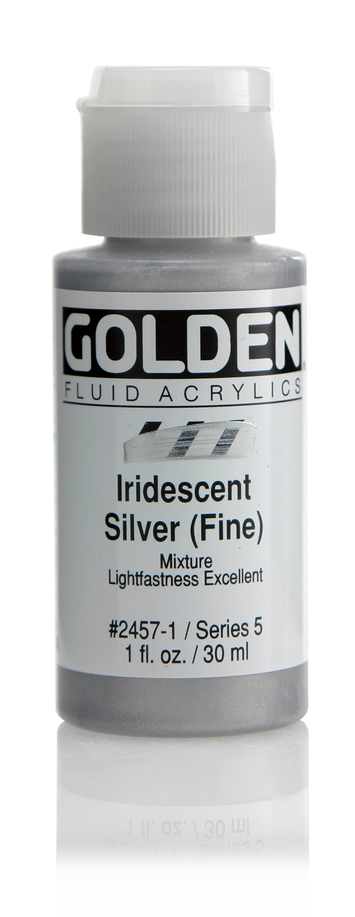 Fluid Acrylic Paint Iridescent Silver 1Oz Arts & Crafts AD-18504_e3f25281-33a5-4ff8-9d8b-c8694cf7602f