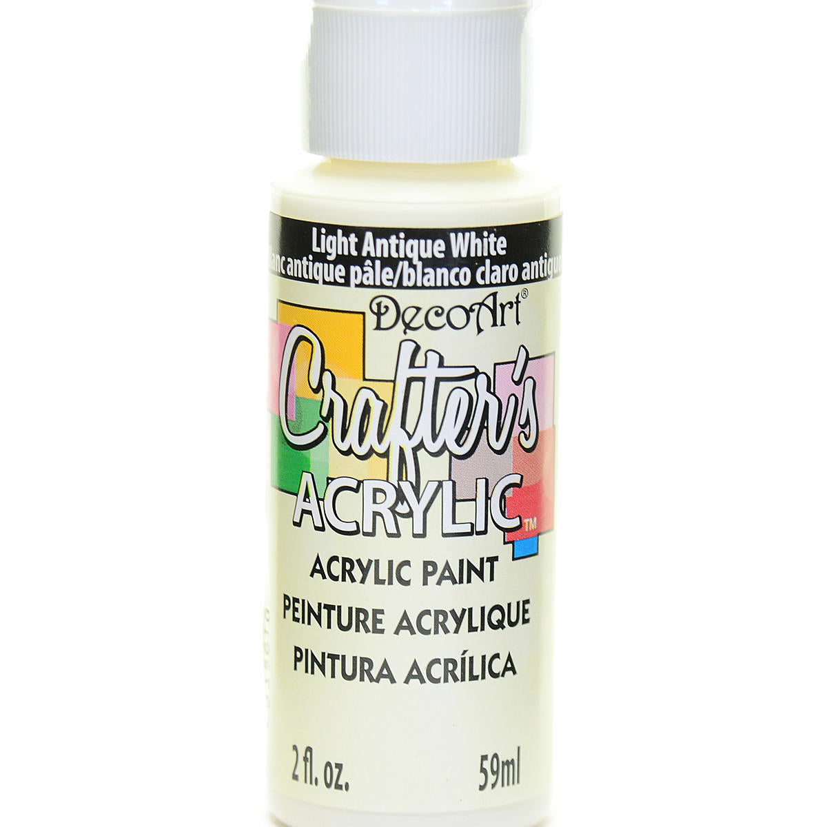 2Oz Lt Antiqu Whte Crafter Acrylic Paint Arts & Crafts AD-18958