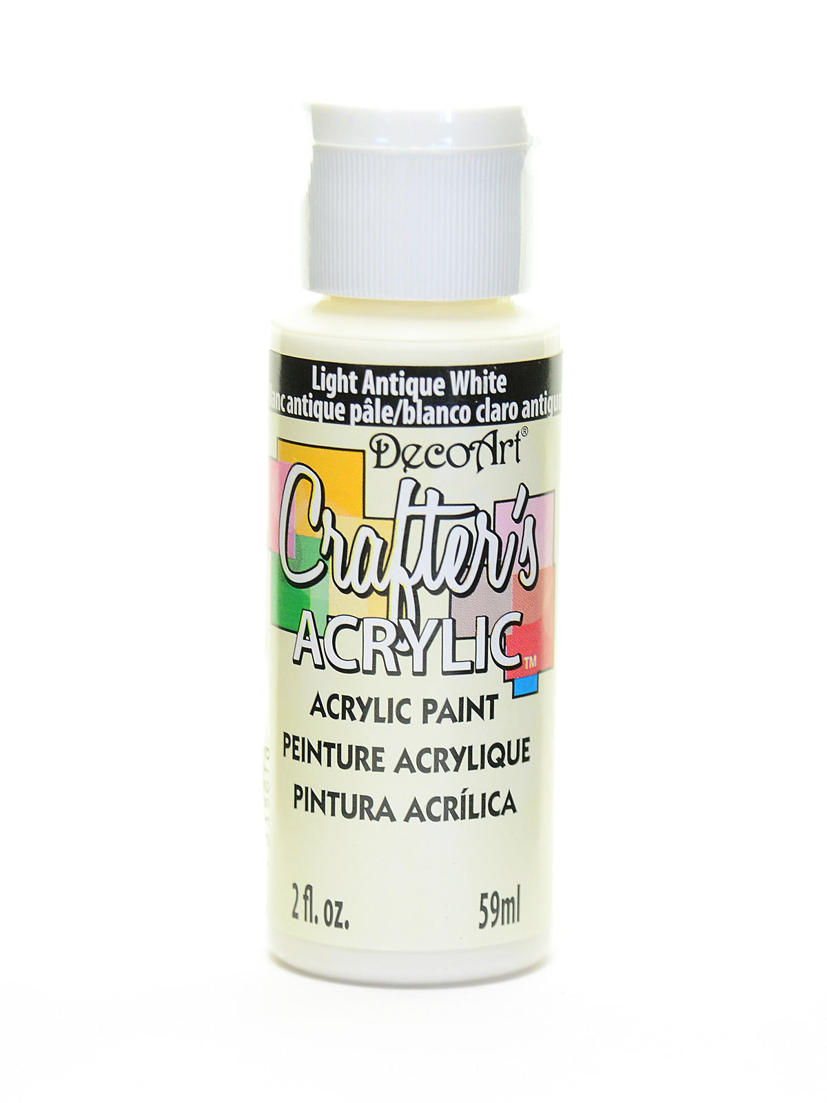 2Oz Lt Antiqu Whte Crafter Acrylic Paint Arts & Crafts AD-18958