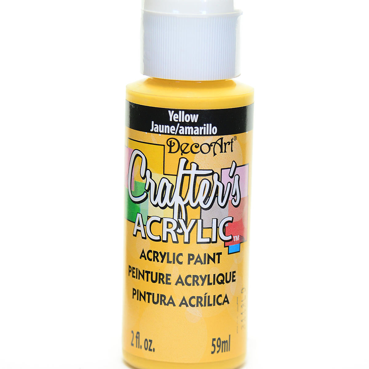 2Oz Yellow Ow Crafter Acrylic Paint Arts & Crafts AD-18961_4f404a49-5473-49ad-8912-81ab0ffe9c98