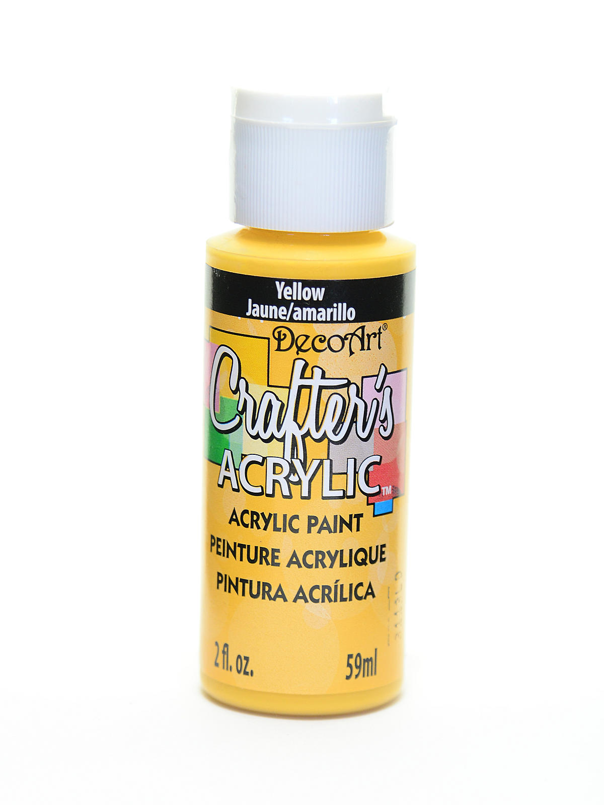 2Oz Yellow Ow Crafter Acrylic Paint Arts & Crafts AD-18961_4f404a49-5473-49ad-8912-81ab0ffe9c98