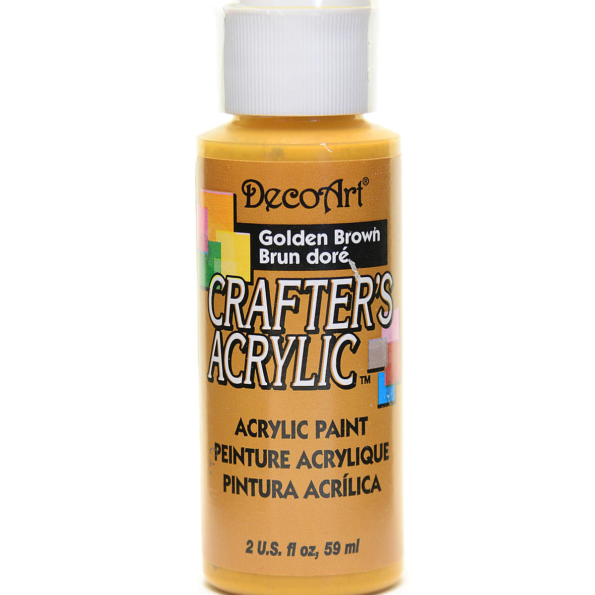 2Oz Golden Brown Crafter Acrylic Paint Arts & Crafts AD-18963_e784c04f-c0d8-4745-8583-52dc62af8005
