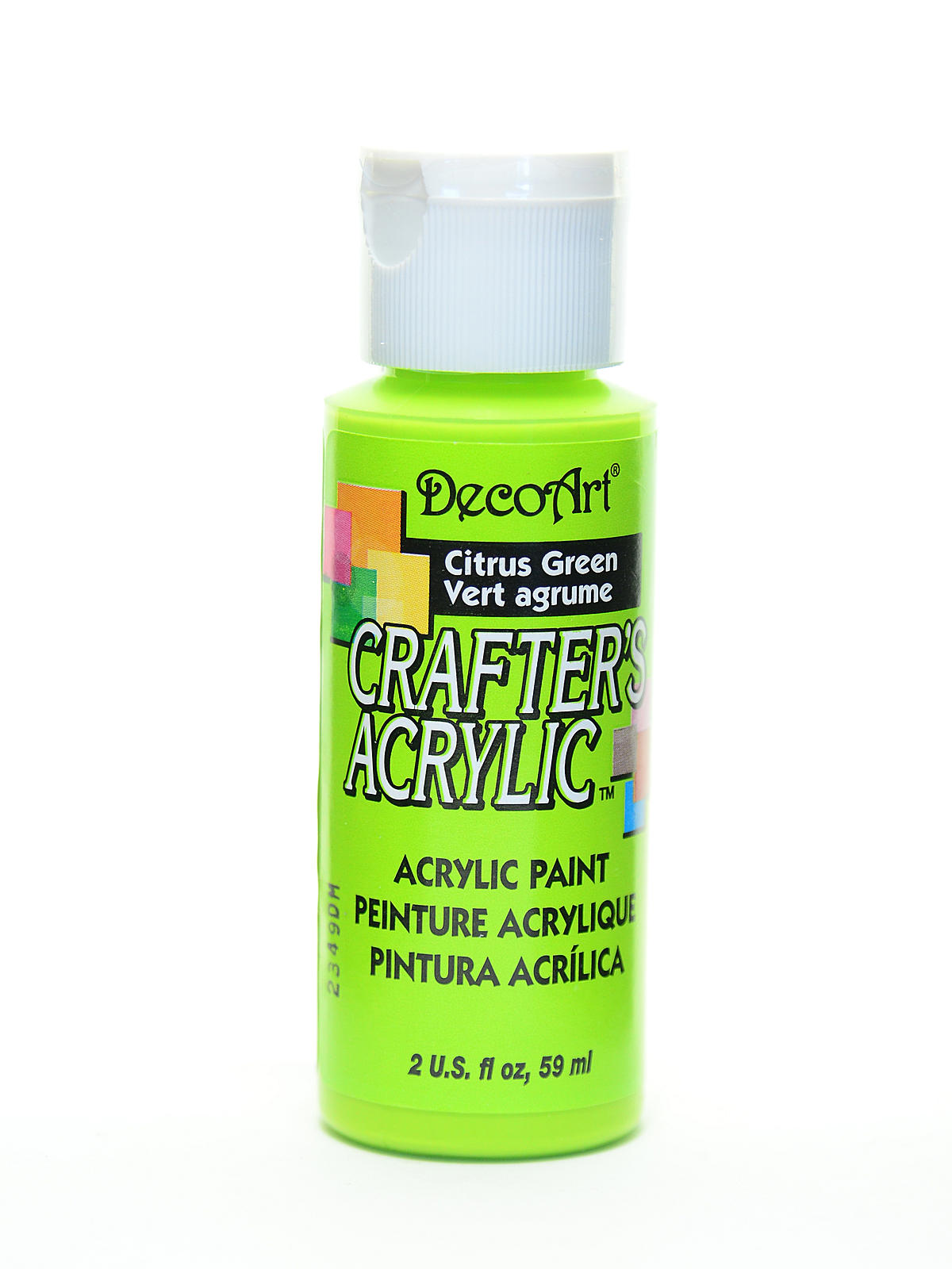 2Oz Citrus Gree Crafter Acrylic Paint Arts & Crafts AD-18969_5385d41b-0e2a-4585-8623-903e379ebf03