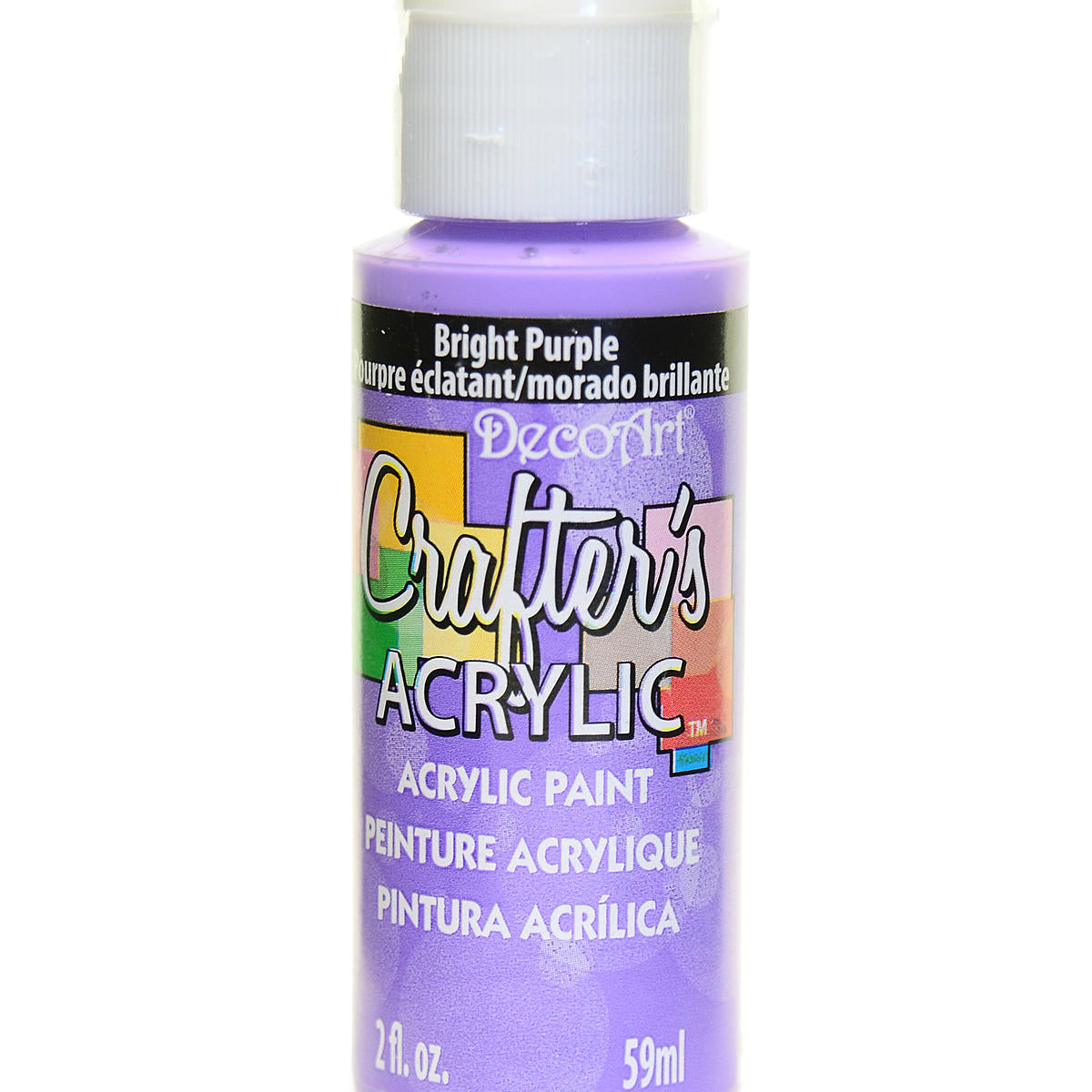 2Oz Bright Purple Crafter Acrylic Paint AD-18973_13606f23-b5f0-44ea-970b-91d3ff3a8e9f