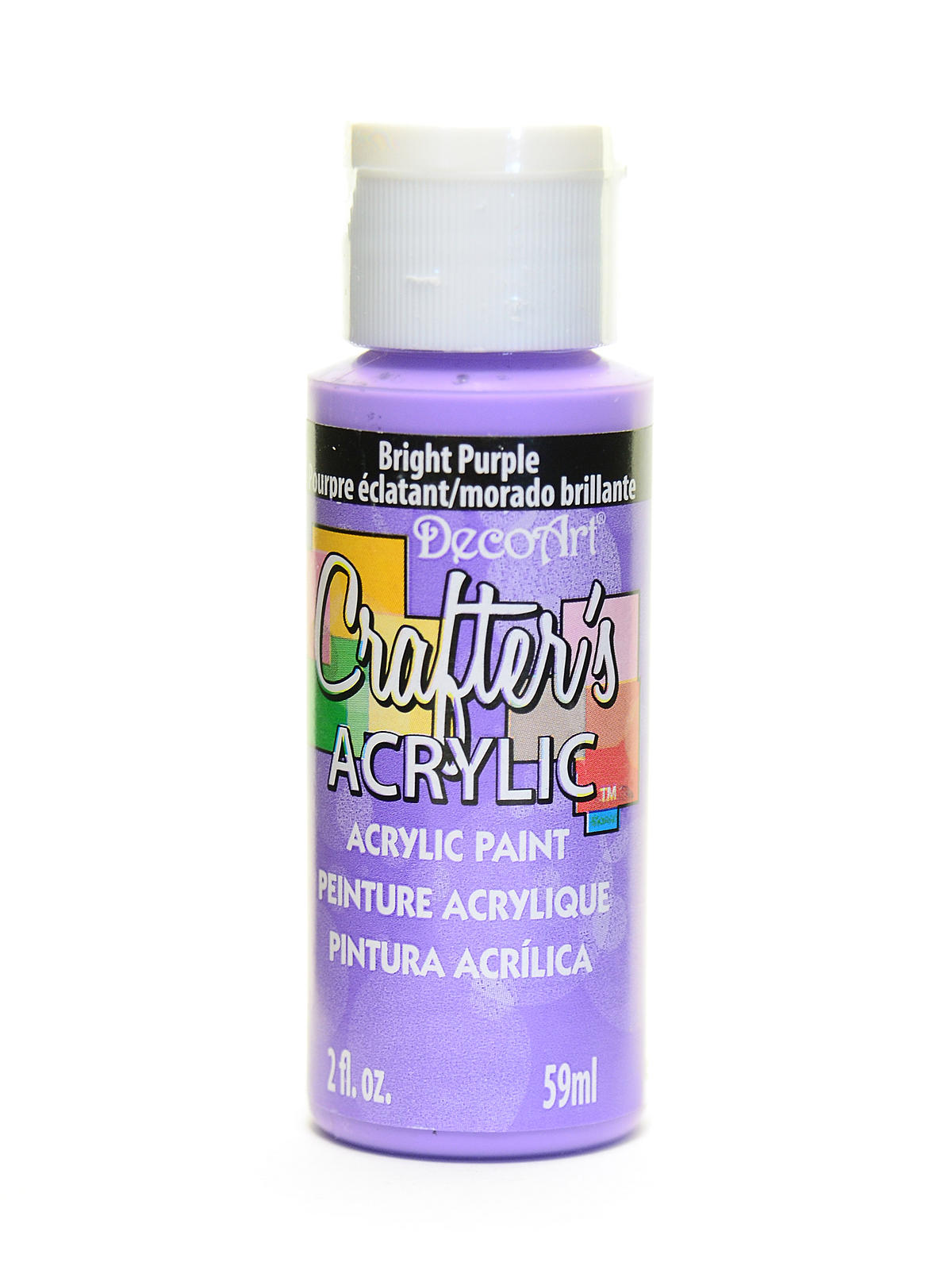 2Oz Bright Purple Crafter Acrylic Paint AD-18973_13606f23-b5f0-44ea-970b-91d3ff3a8e9f