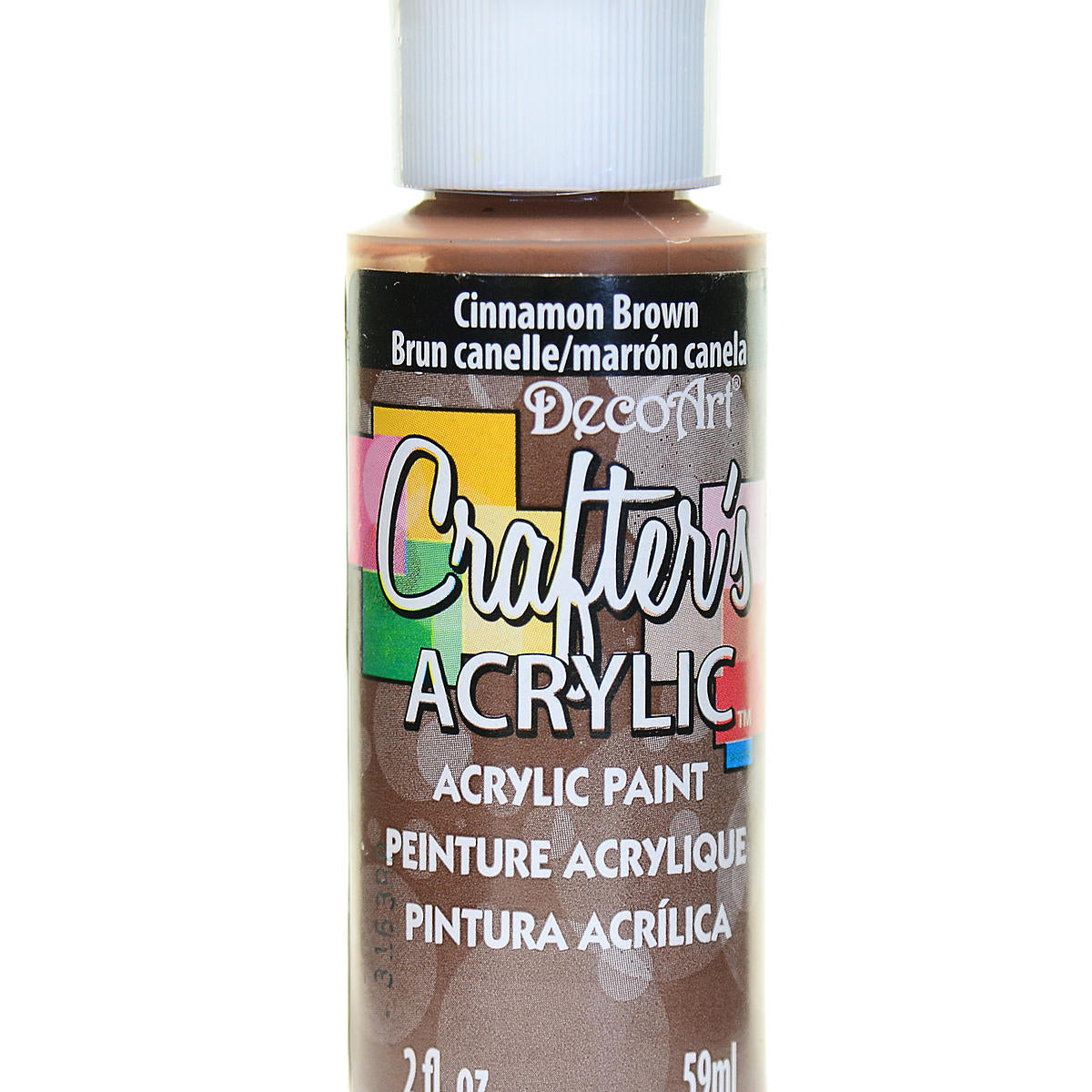 2Oz Cinnamon Brown Crafter Acrylic Paint Arts & Crafts AD-18981_2d7de2ab-cf29-4d49-92b4-6aa25983ecaf
