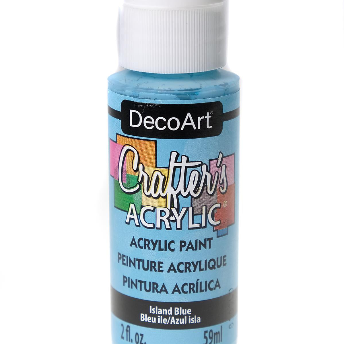 2Oz Island Blue Crafter Acrylic Paint AD-18986_771caaee-cf59-4cb2-bcf6-124c8e54a33c