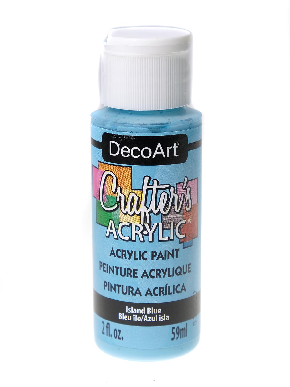 2Oz Island Blue Crafter Acrylic Paint AD-18986_771caaee-cf59-4cb2-bcf6-124c8e54a33c