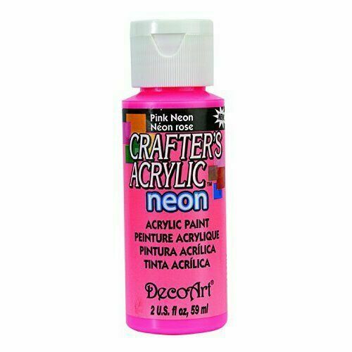 2Oz Neon Pink Crafter Acrylic Paint Arts & Crafts AD-18991_442d2c04-4298-41e3-9cc9-14f7f971429f