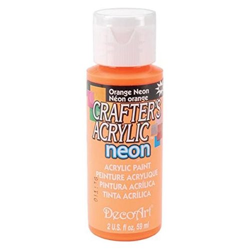 2Oz Neon Orange Crafter Acrylic Paint Arts & Crafts AD-18994_422645e1-356f-4c83-b2a8-5b5f007ab176