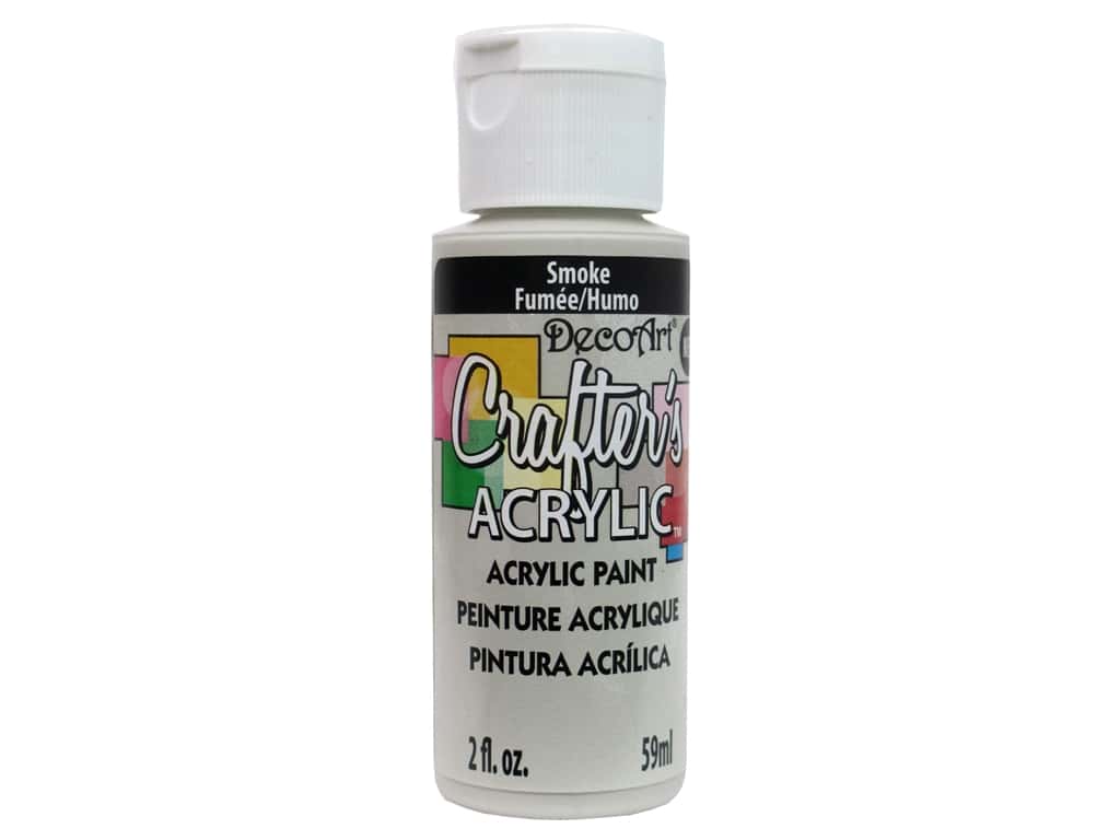 2Oz Smoke (New) Crafter Acrylic Paint Arts & Crafts AD-19003_2d55d611-5c34-4898-a9ae-c833504d3dbf