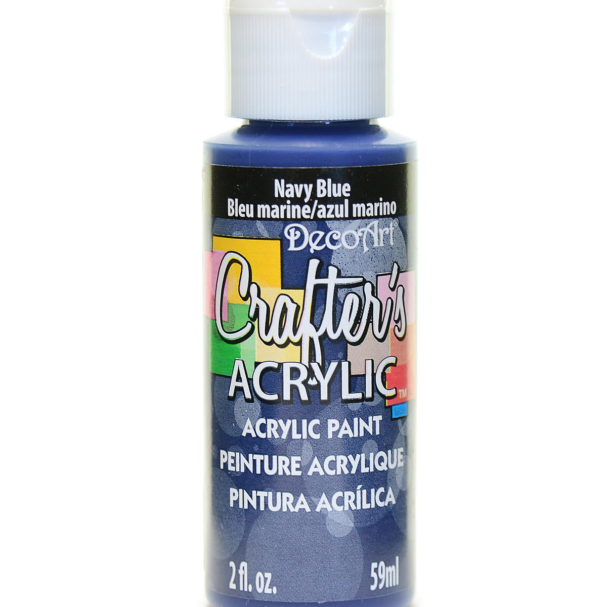 2Oz Navy Blue Crafter Acrylic Paint Arts & Crafts AD-19019_859ccefc-000e-481d-91b4-f78acbd8fa14