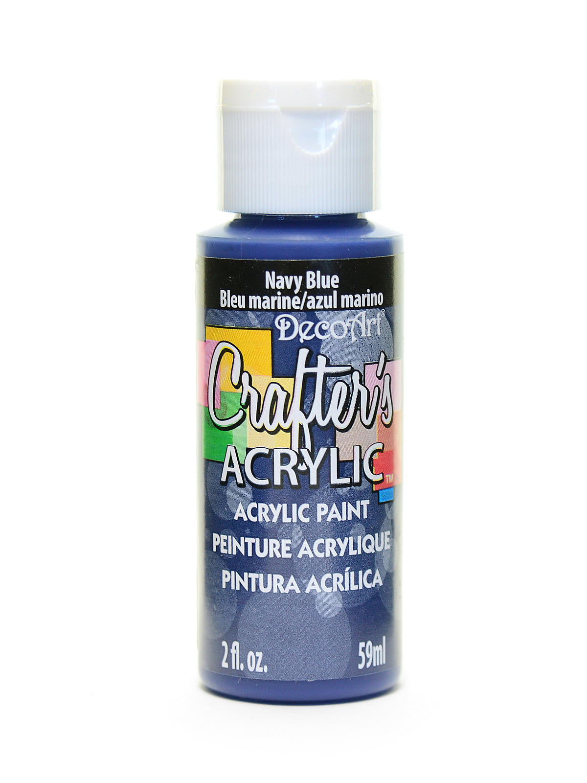 2Oz Navy Blue Crafter Acrylic Paint Arts & Crafts AD-19019_859ccefc-000e-481d-91b4-f78acbd8fa14