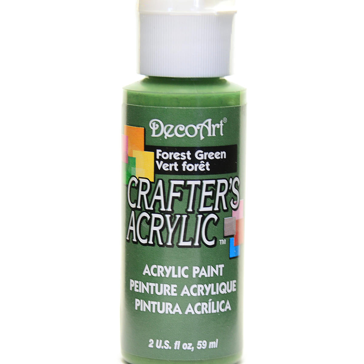 2Oz Forest Green Crafter Acrylic Paint Arts & Crafts AD-19025_60e638b2-b86a-4d61-90cd-8ce5d1291ab7