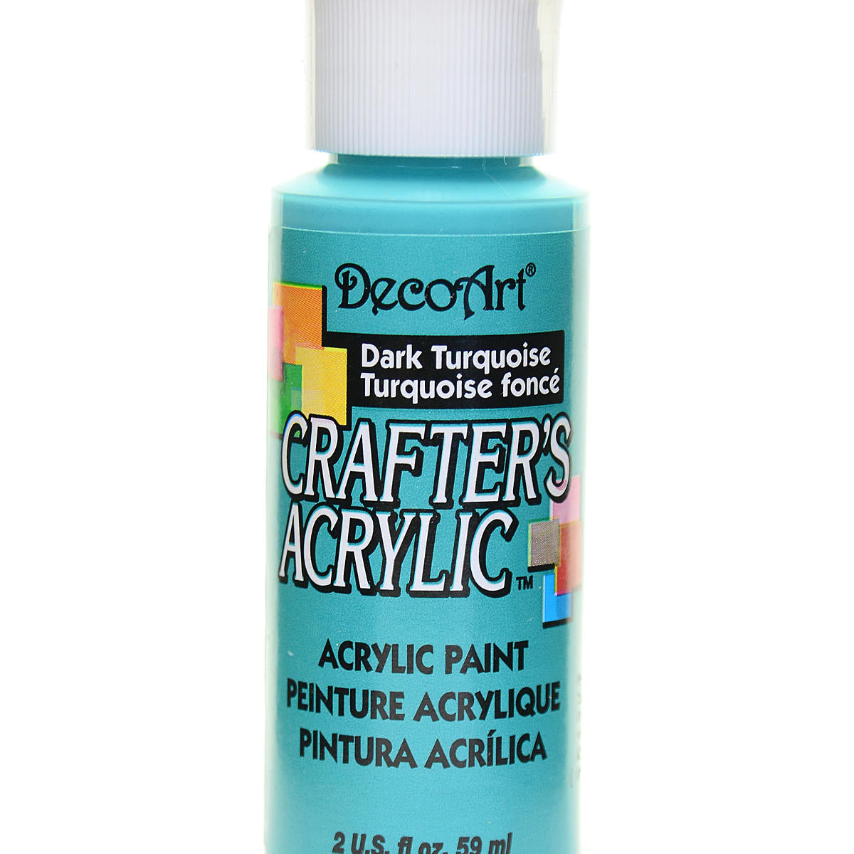 2Oz Dk Turquoise Crafter Acrylic Paint Arts & Crafts AD-19028_eafbdef3-8ac3-4bff-a1c3-77eaf28d506f