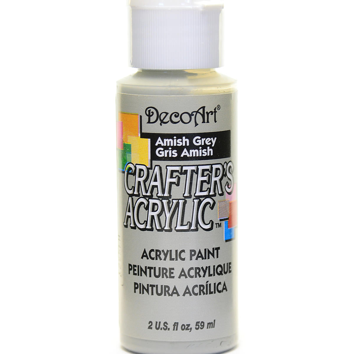 2Oz Amish Grey Crafter Acrylic Paint Arts & Crafts AD-19029_d7285e1b-1797-4065-bbae-27da7a36236d