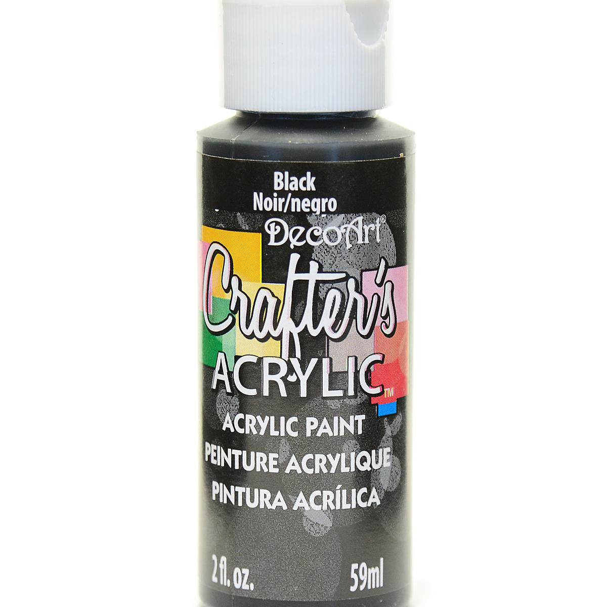 2Oz Black Crafter Acrylic Paint Arts & Crafts AD-19031_d1081d2f-8d75-44c0-a147-47103378c5ea