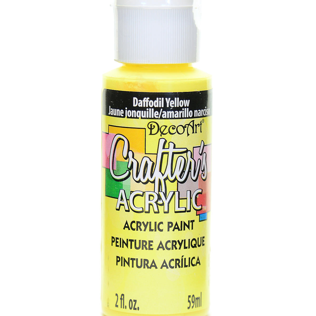 2Oz Daffodil Yellow Ow Crafter Acrylic Paint Arts & Crafts AD-19037_1918bbd5-3973-42e0-81c3-47b9396003b7