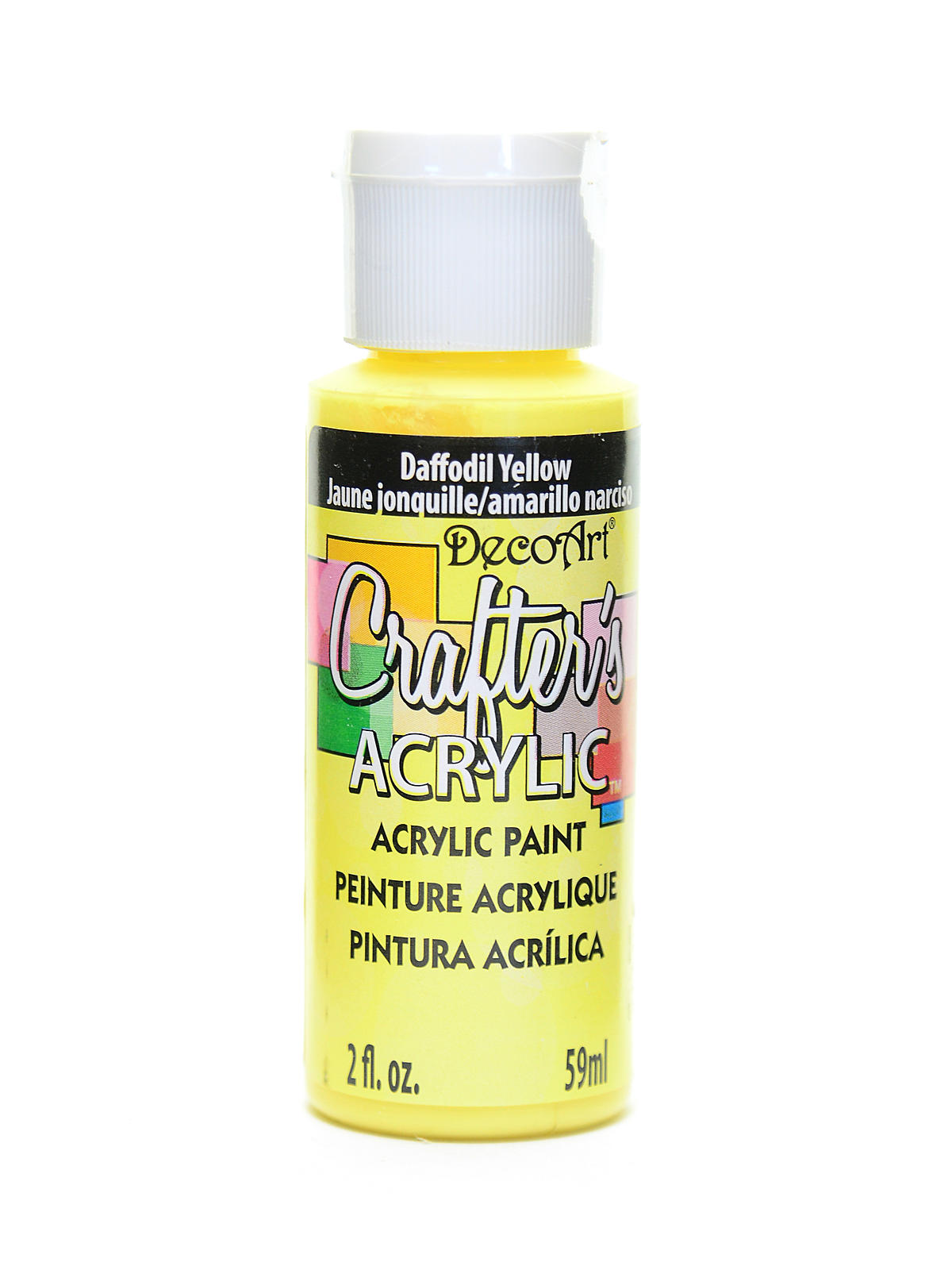 2Oz Daffodil Yellow Ow Crafter Acrylic Paint Arts & Crafts AD-19037_1918bbd5-3973-42e0-81c3-47b9396003b7