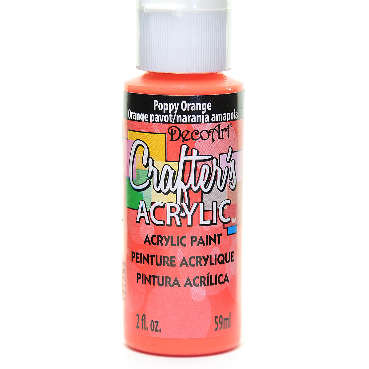 2Oz Poppy Orange Crafter Acrylic Paint Arts & Crafts AD-19039_833f6e8f-5376-45ee-8cd4-9e9613b1bf61