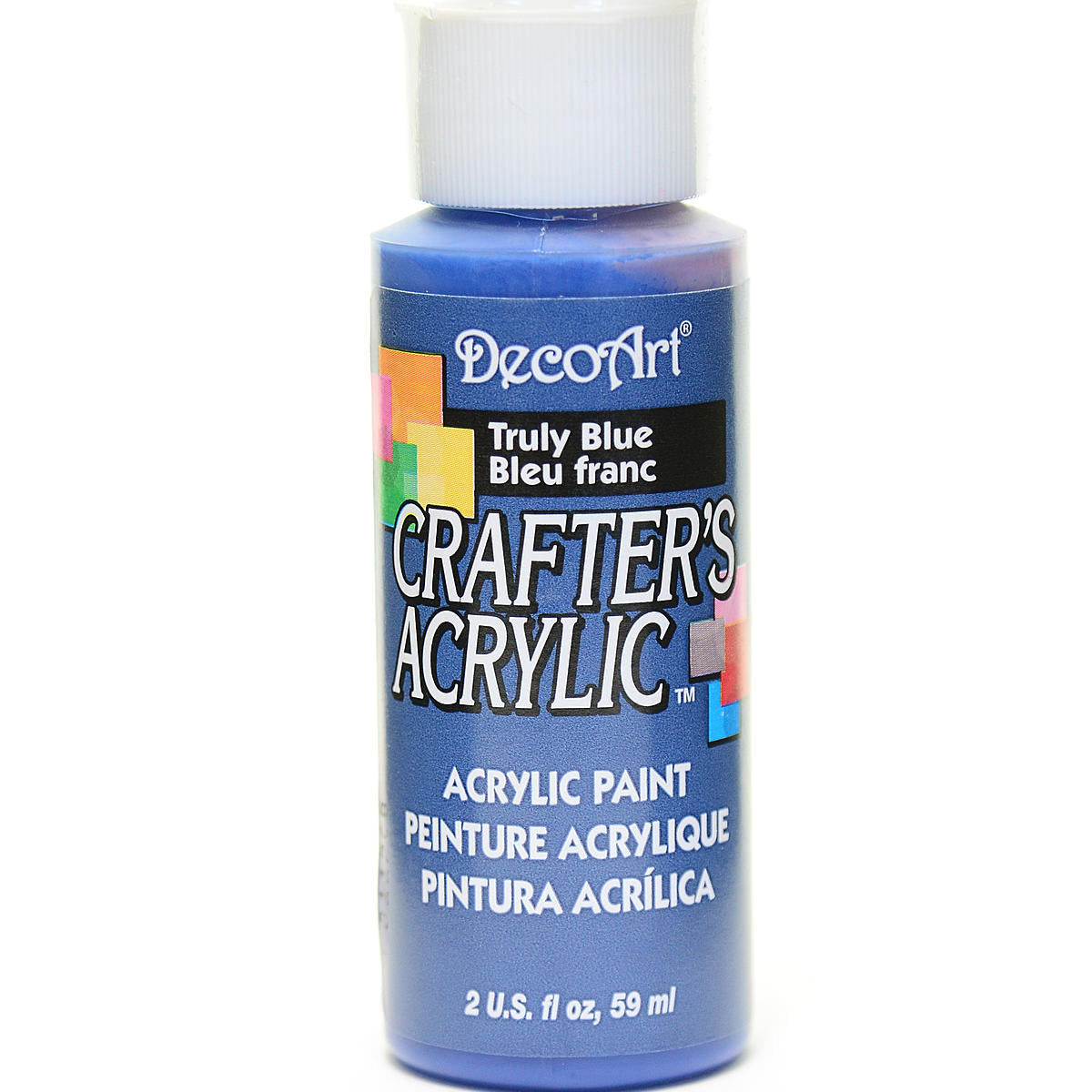 2Oz Truly Blue Crafter Acrylic Paint Arts & Crafts AD-19050_5b0b722c-1945-4fe0-b0e2-5a0b85847131