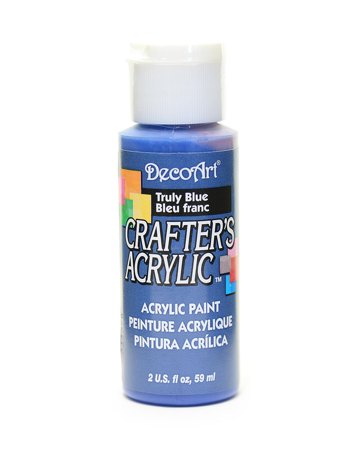2Oz Truly Blue Crafter Acrylic Paint Arts & Crafts AD-19050_5b0b722c-1945-4fe0-b0e2-5a0b85847131