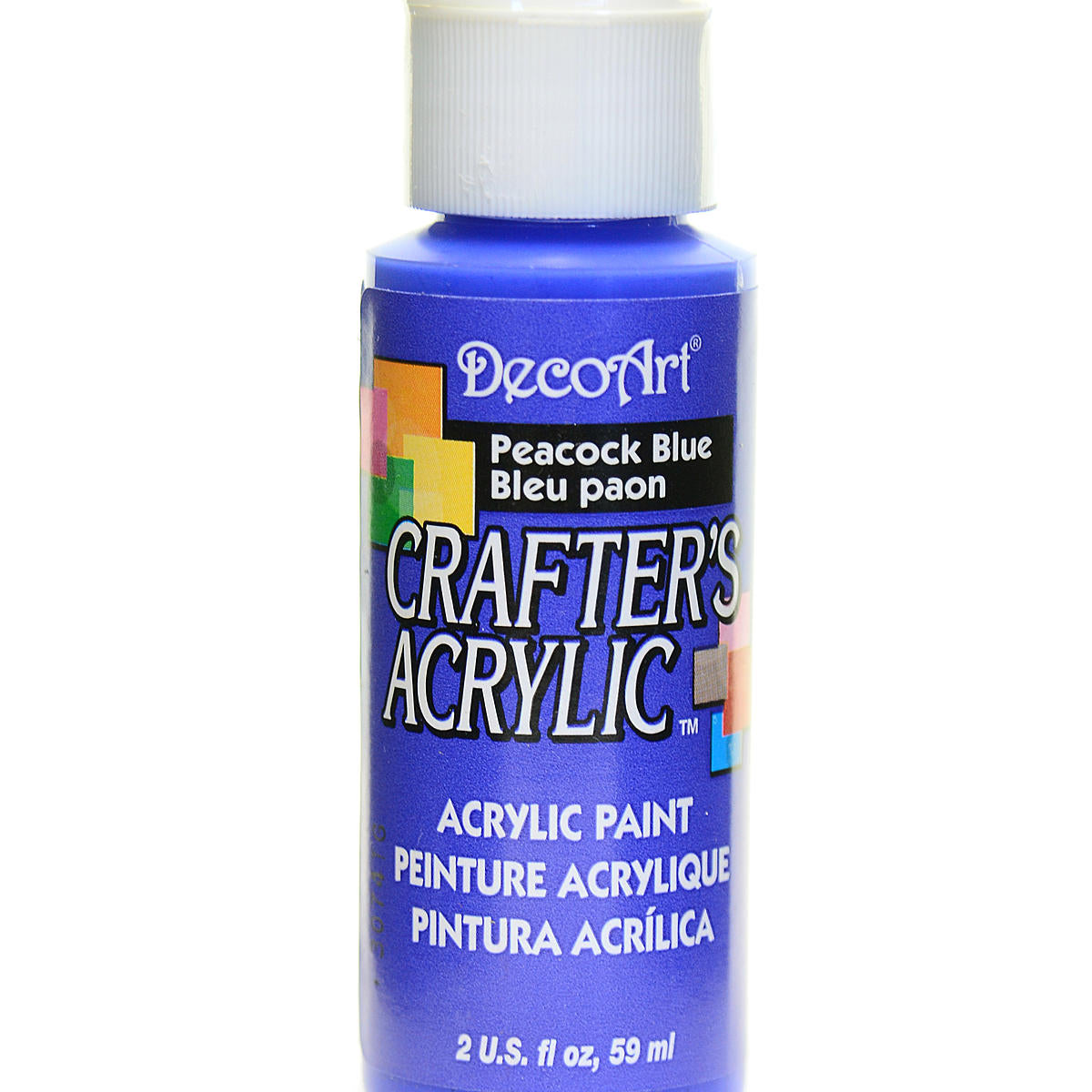 2Oz Peacock Blue Crafter Acrylic Paint Arts & Crafts AD-19051_3d4d8e60-7c6c-4b55-a4f2-30534ef17fae