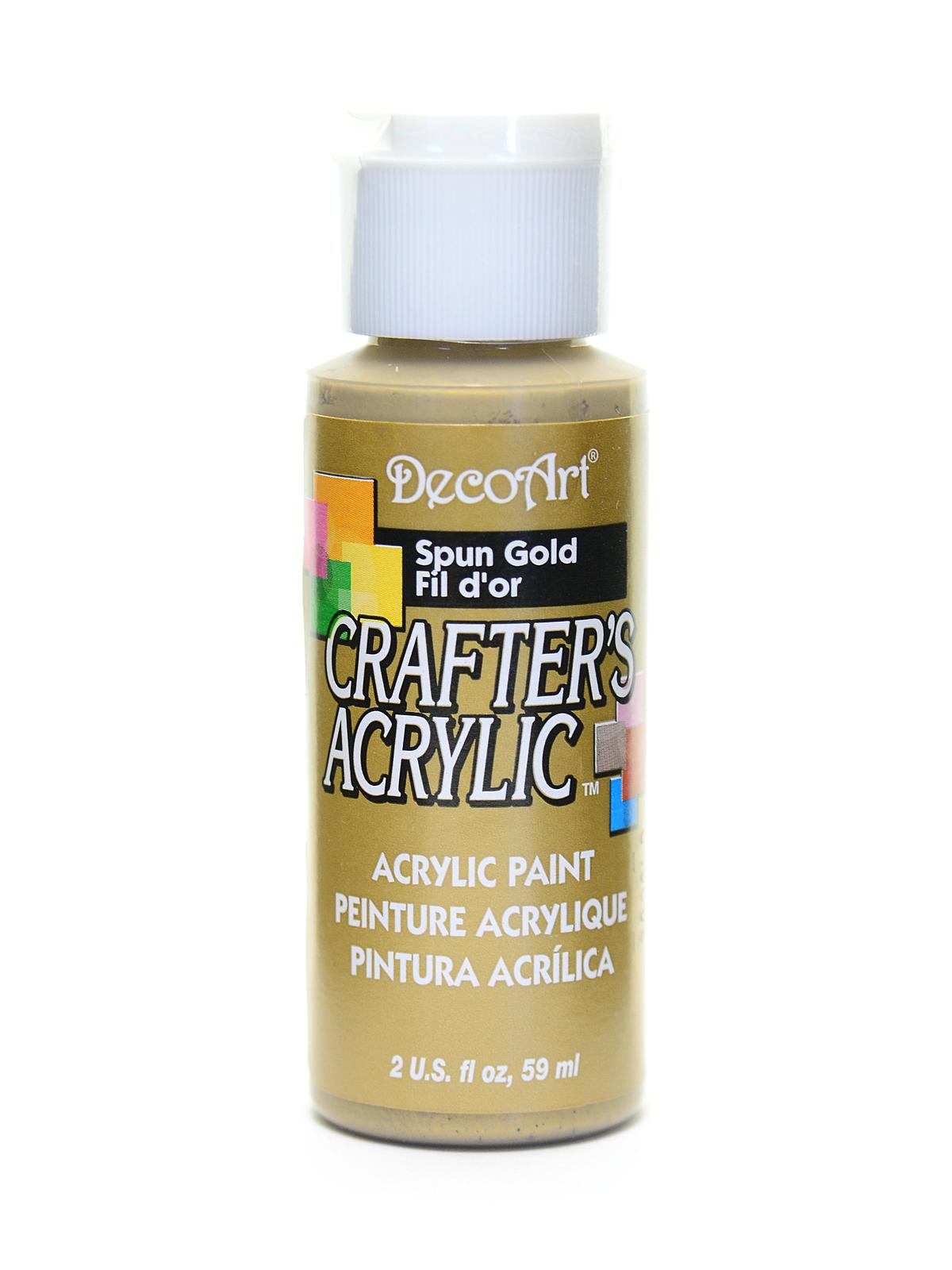 2Oz Spun Gold Crafter Acrylic Paint Arts & Crafts AD-19060