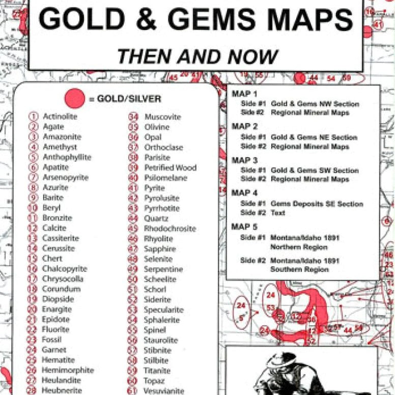 Idaho Gold & Gems Maps AD-19472