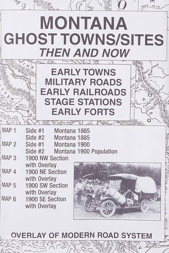 Montana Ghost Town/Sites Map AD-19473