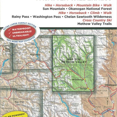 Gt Methow Valley, Wa 51Sx Green Trails Map AD-19605