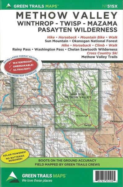 Gt Methow Valley, Wa 51Sx Green Trails Map AD-19605