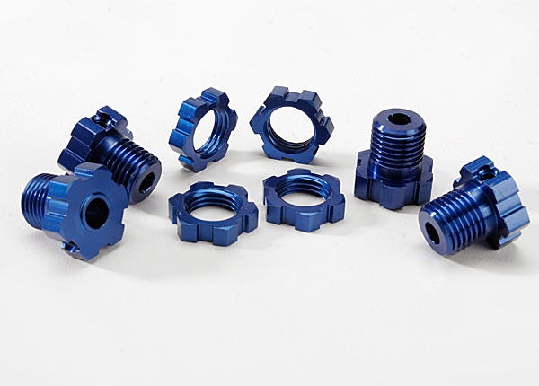 Wheel Hub/Nuts 17Mm Splnd Blue Traxxas 5353X AD-19872_35a26d32-51f9-43db-a5e1-fc9f17ab36ea