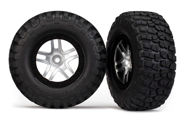 Traxxas 6873 B.F. Goodrich Mud Terrain T/A Km2 Tires On Chrome Slash Wheels, 4X4 AD-19941_f9269f1a-5940-451b-ae41-aac2538fcabf