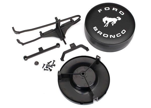 Traxxas 8074 Ford Bronco Spare Tire Mount For Trx-4, Black AD-20000_6a2d4b17-49e1-44c2-b1be-264f73e35096
