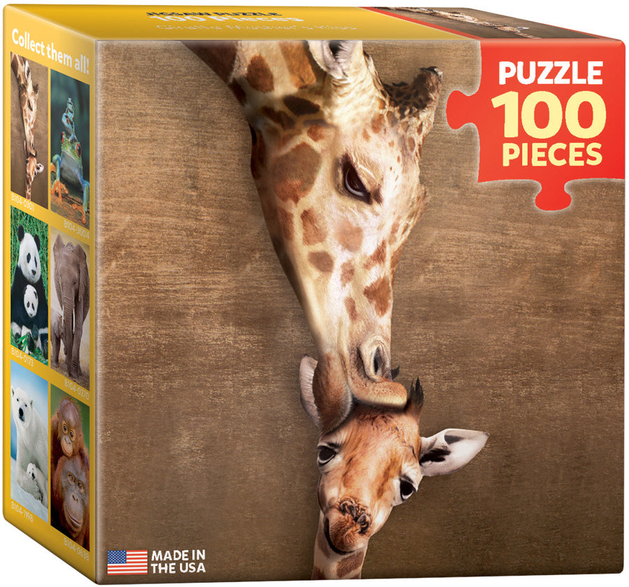 Giraffe Mothers Kiss 100 Piece Puzzle AD-20070_f6e71222-c5f1-43ae-85c9-0c489f7a0ac3